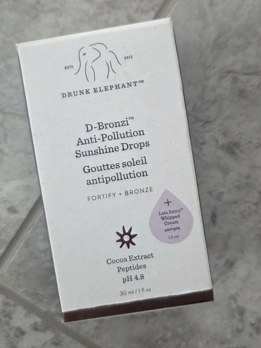 Drunk Elephant D-Bronzi Anti-Pollution Sunshine Drops - Bronze NEW IN BOX